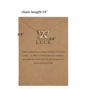 🆕 Lucky Bow Charm Necklace
